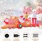 11Ft Christmas Train Inflatable - Inflatable Christmas Decorations with Santa Claus and Gingerbread Man - Blow Up with Built-in LED Lights for Outdoor Lawn Garden Yard Decor